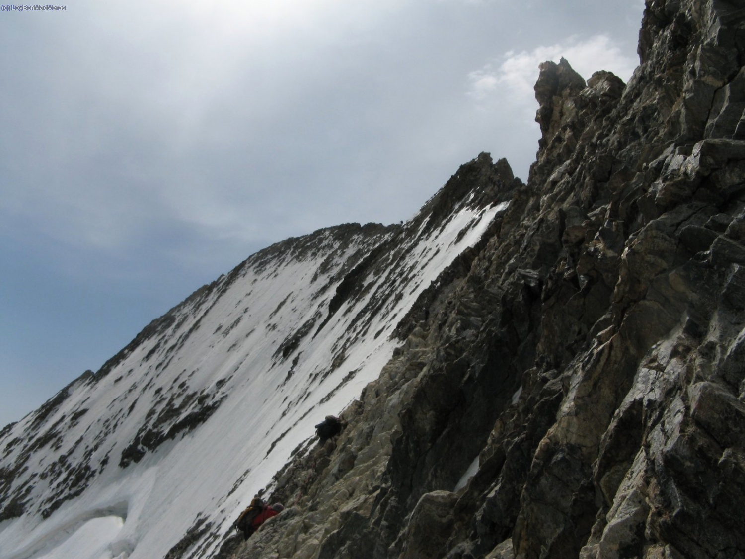 Cresta hacia la Barre des Ecrins