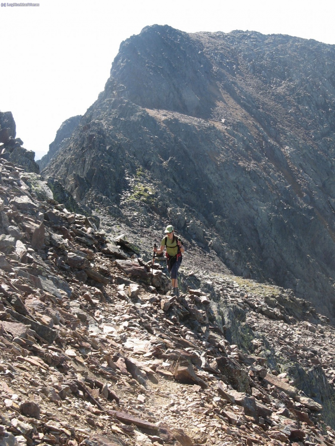 Llegando al Collet de l