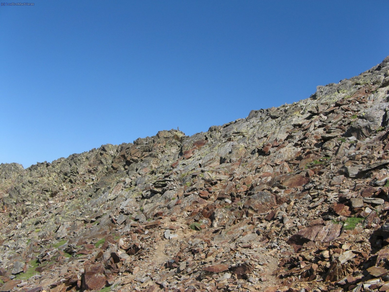 Llegando al Collet Fals