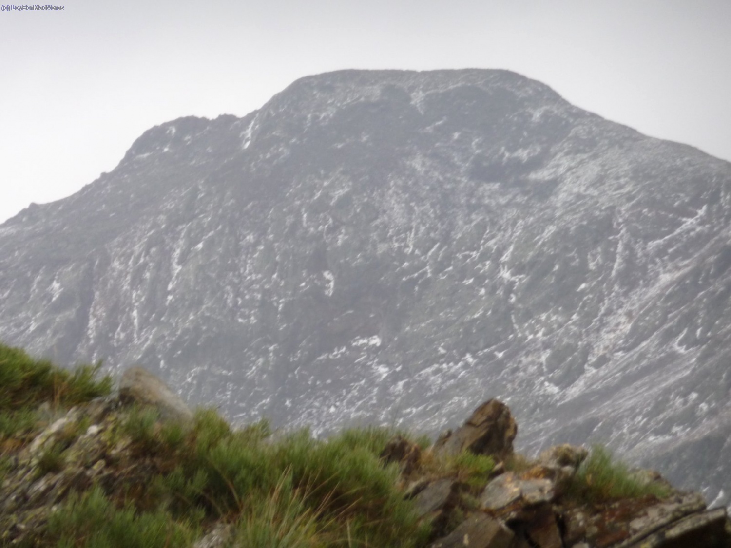 Despues de la granizada, algunas monta&ntilde;as parec&iacute;an nevadas
