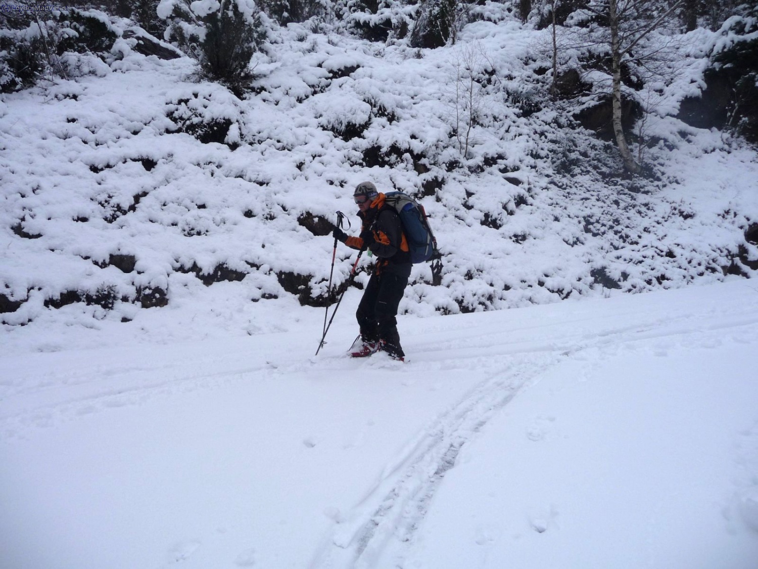 ...y para abajo ... como cuesta en esta nieve... :S