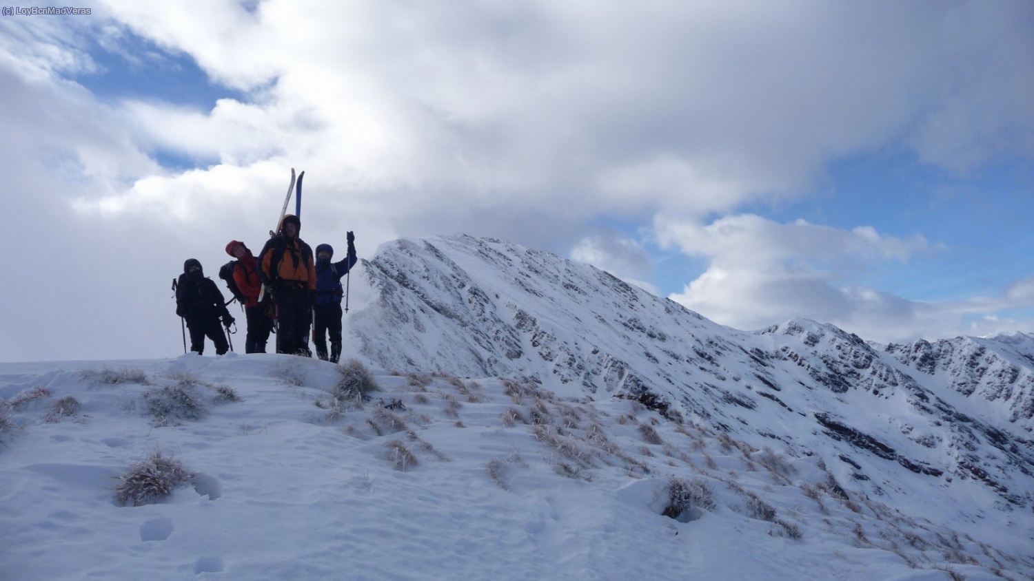 Ya en la Cima, con la Pique d