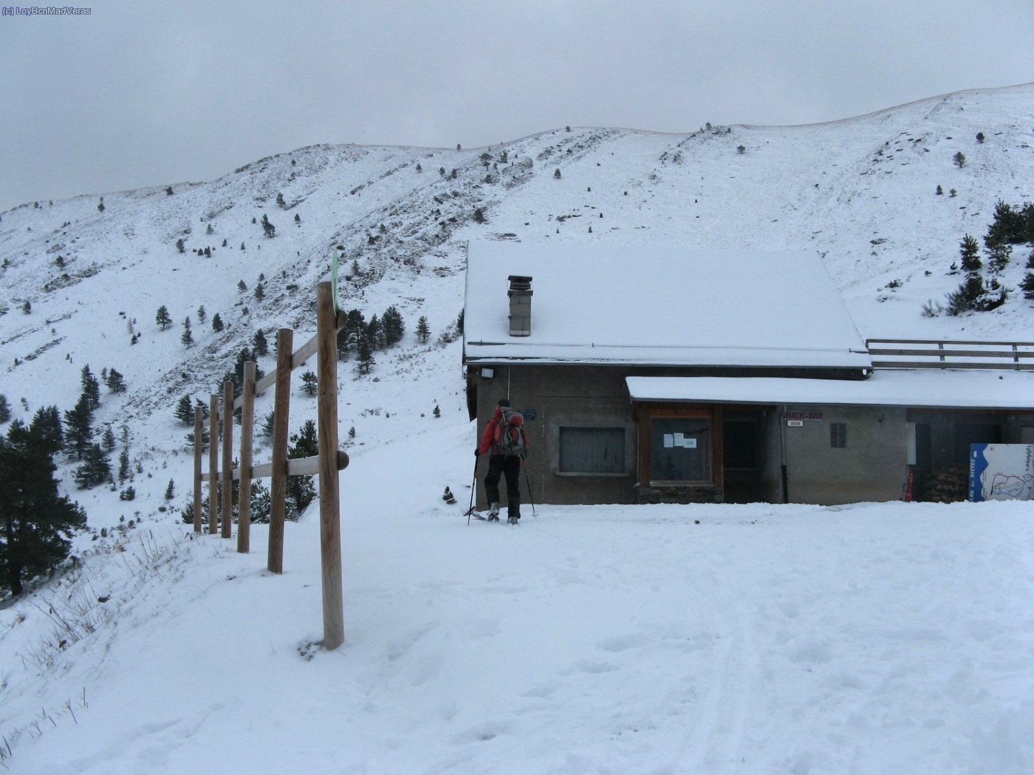 Nosotros empezamos a subir por las pistas, que es donde hay m&aacute;s nieve acumulada