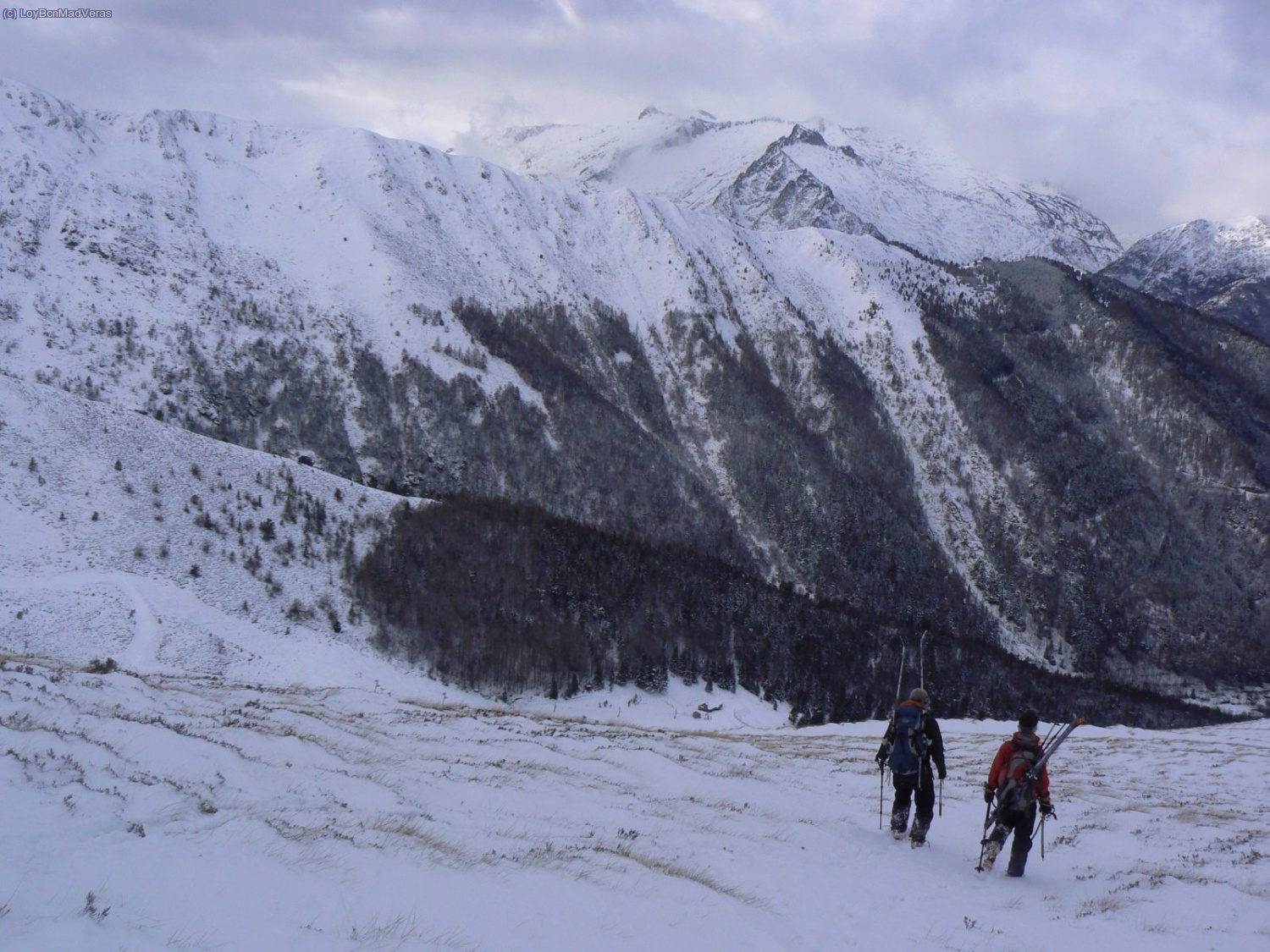 Ultimos metros y nos pondremos los esquies