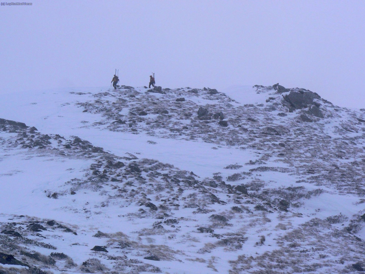 Por la Carena, buscando el mejor descenso