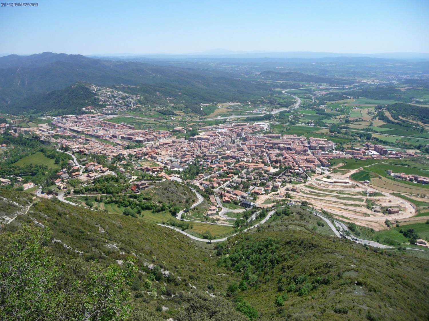 Una panor&aacute;mica de la ciudad de Berga