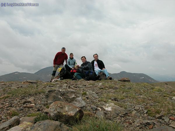 Pic de Finestrelles: MadVeras, LoyBcn, MadJaume y Oscar