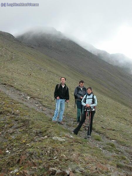 Oscar, MadJuame y LyBcn en el coll de Noufonts