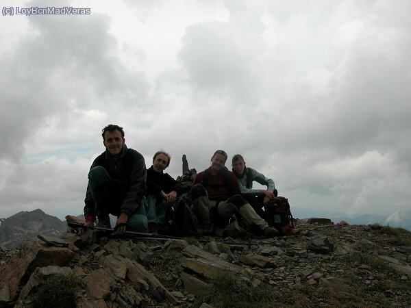 Cima Pic de Noufonts. MadJaume, Oscar, MadVeras y LoyBcn