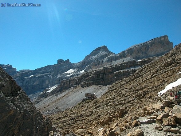 Llegando al refugio de Serradets