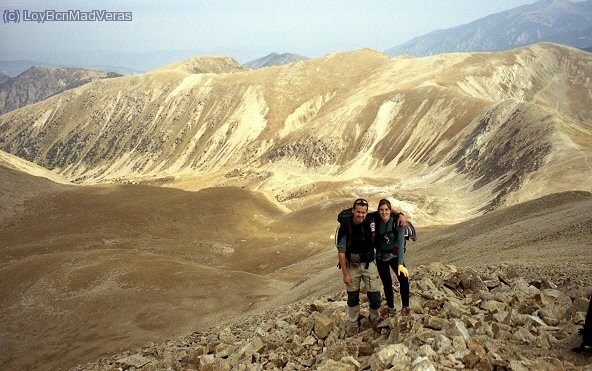 Pasada la cima de Bastiments, camino al Col de la Geganta