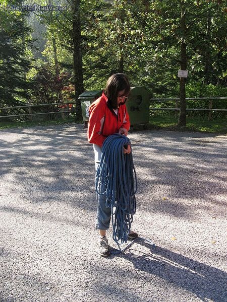 Loybcn preparando la cuerda