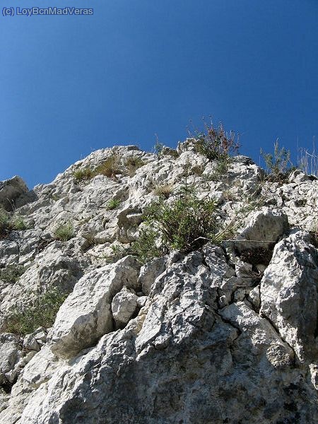 Por donde se baja, rapel de 15 metros