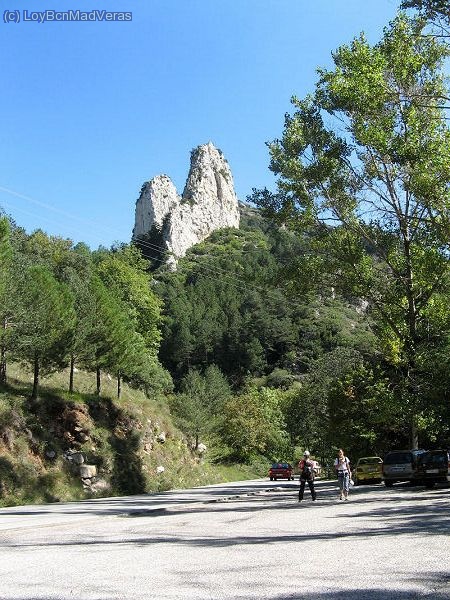 De nuevo en el parking con la cresta al fondo