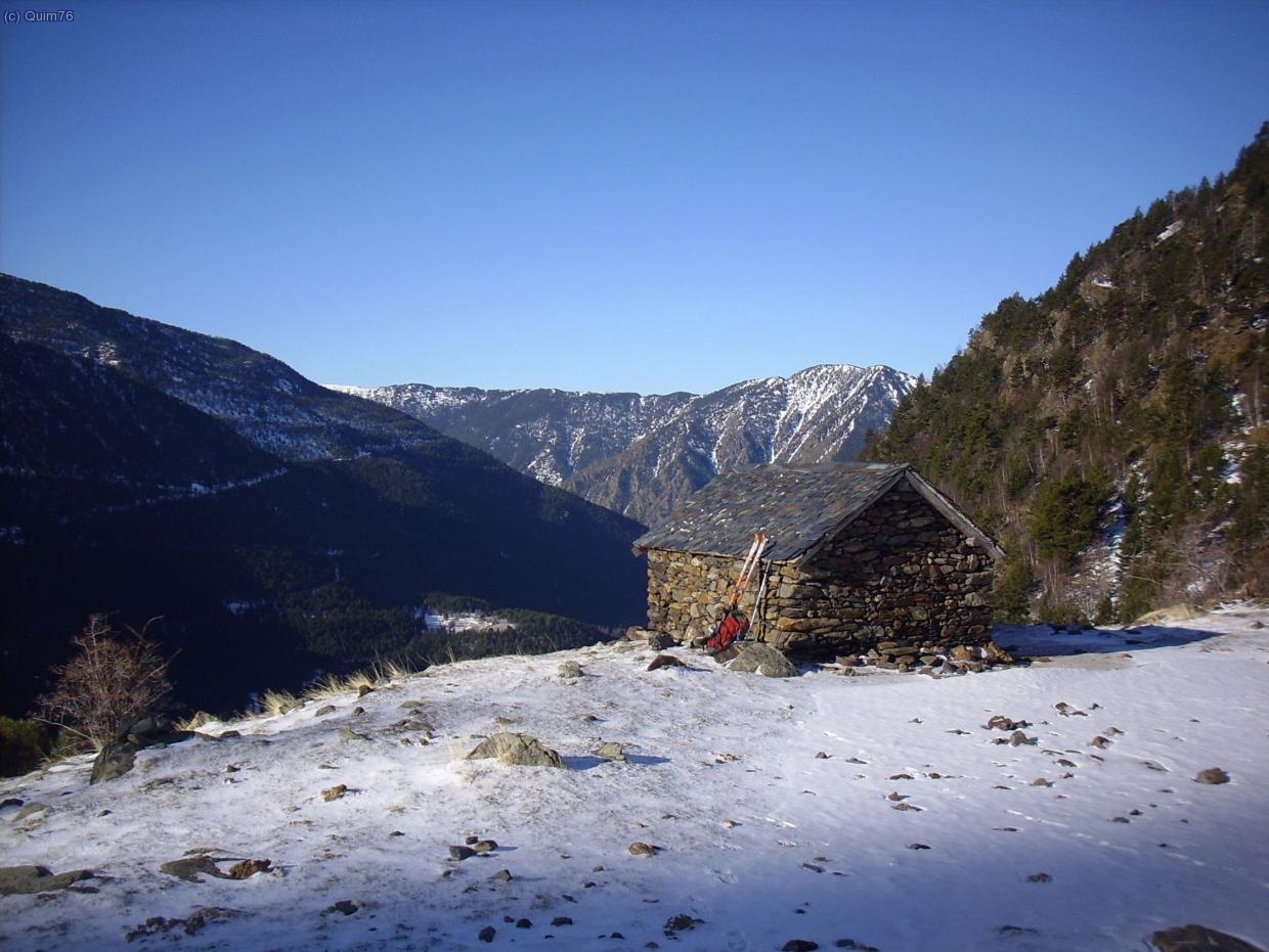 Cabana de Basello, l&iacute;mit de la cota de neu
