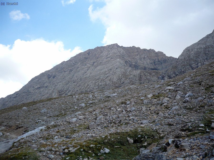 La paret nord del Taillon.