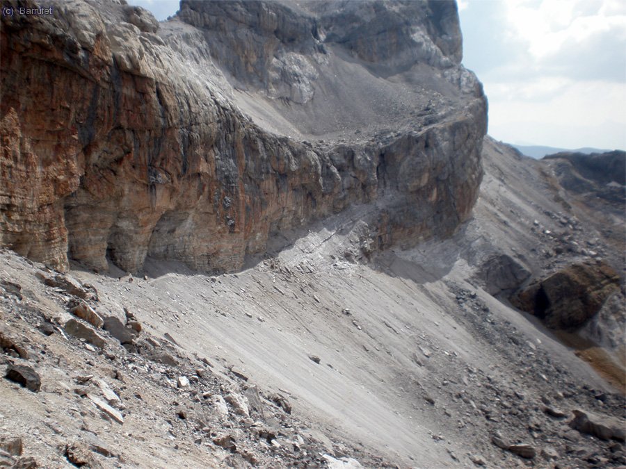 El Paso de los Sarrios que permet arribar a la Bretxa des de la part alta d