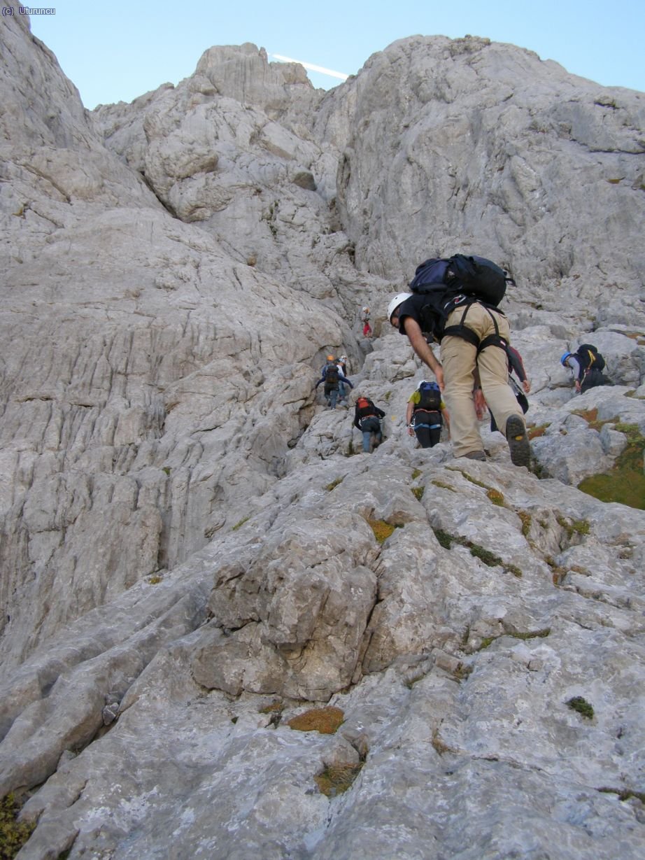 Comienzo de la v&iacute;a de la Canal Estrecha (foto: Jose)