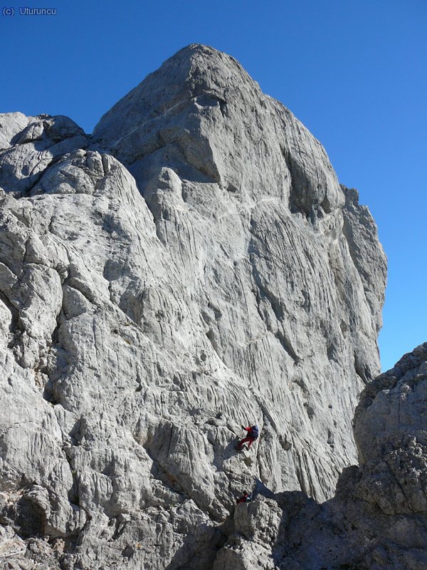 Muro del lado sur, que se rapela