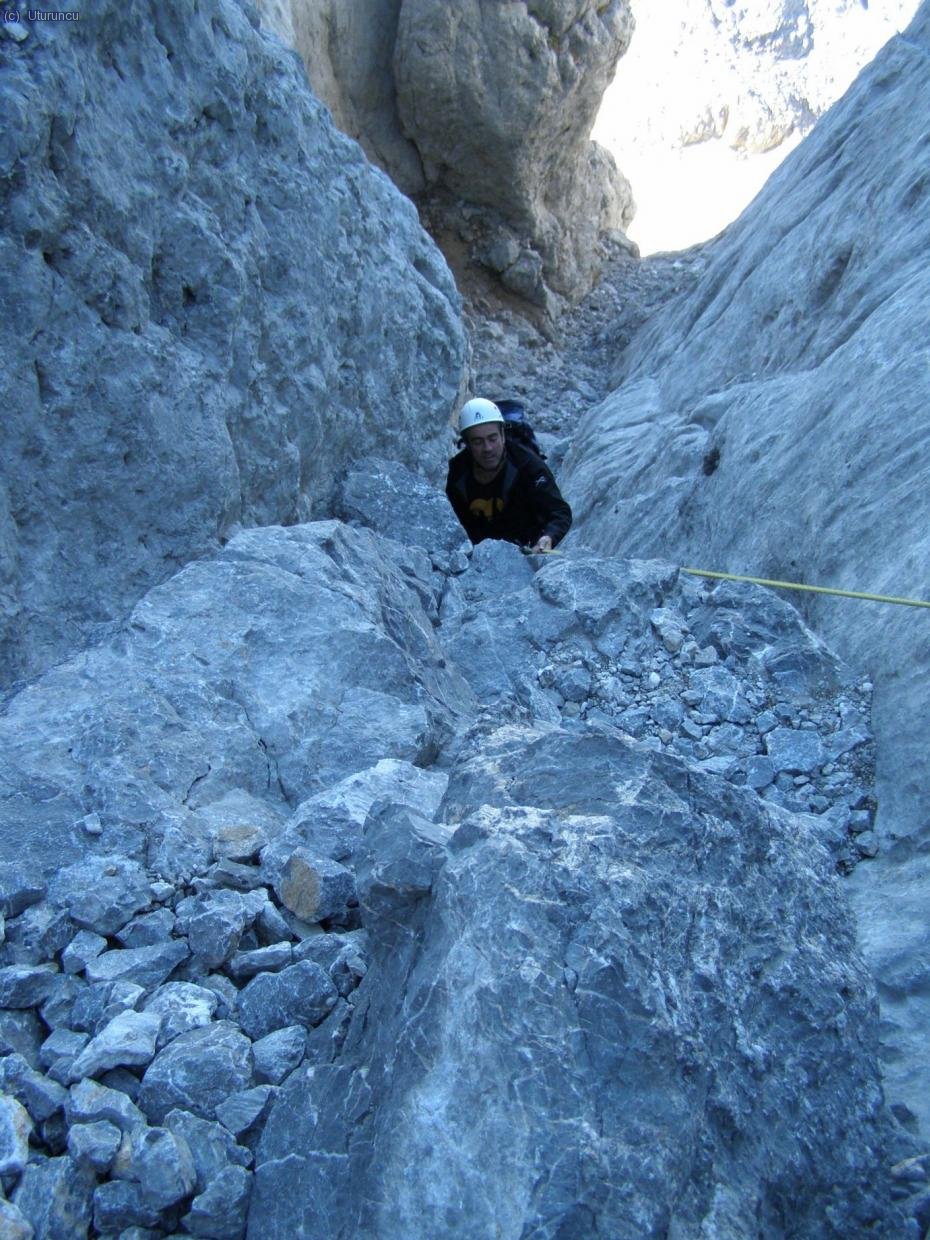 R&aacute;pel intermedio de la Canal (foto: Jose)