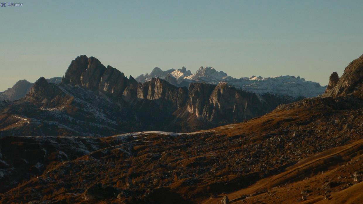 Zona de Val Gardena desde el Paso Giau