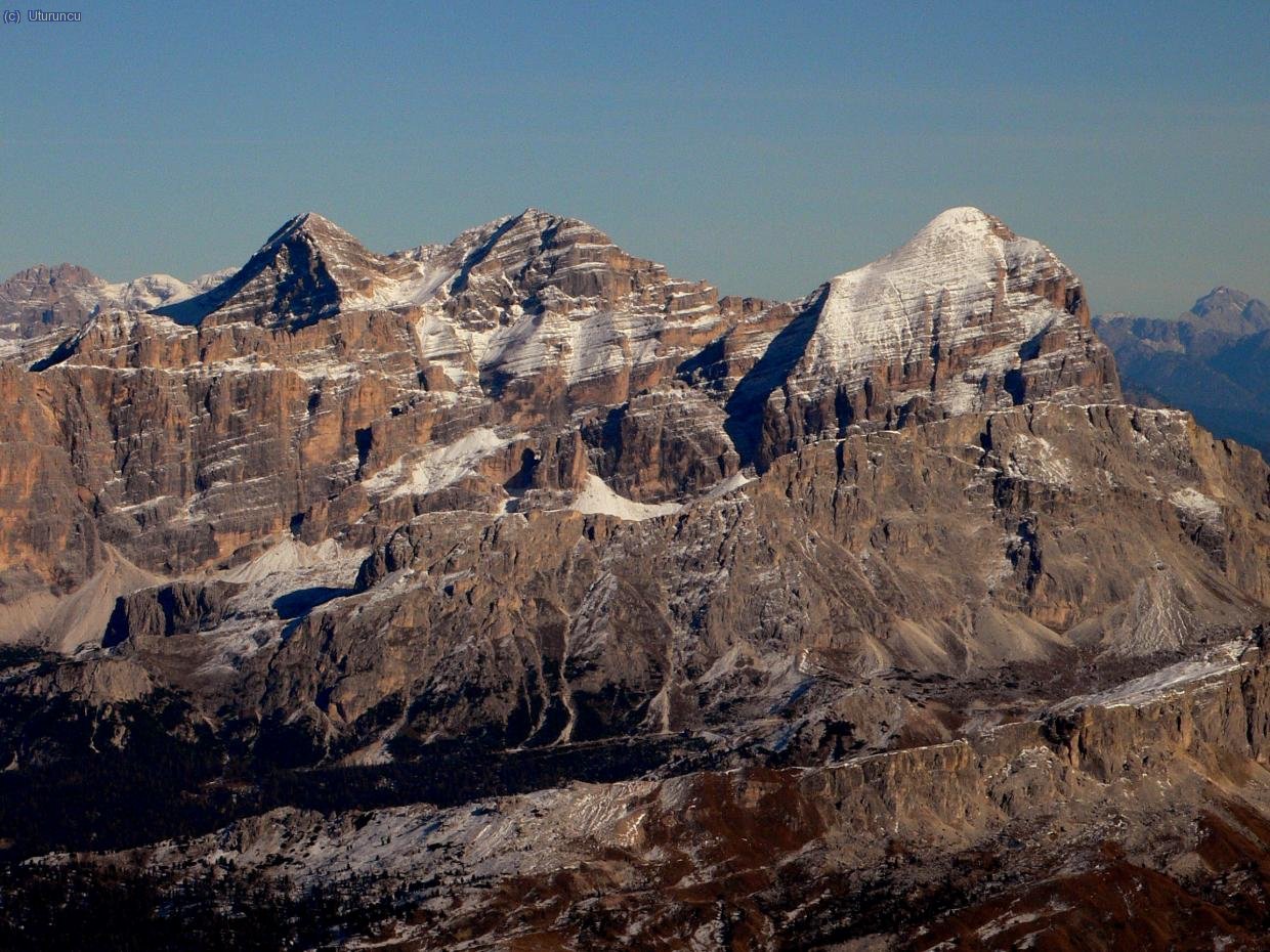 Cristallo y Tofanas desde el Piz Boe