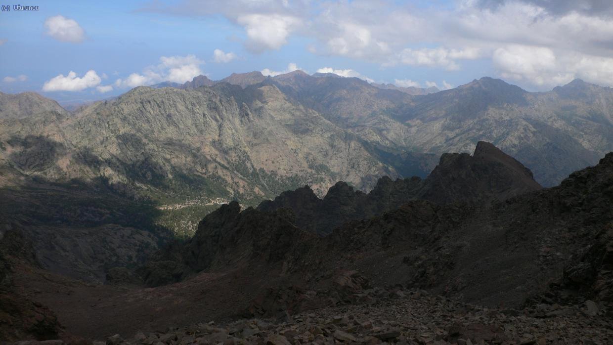 Vistas desde el Monte Cinto, del Valle de Haut Asco