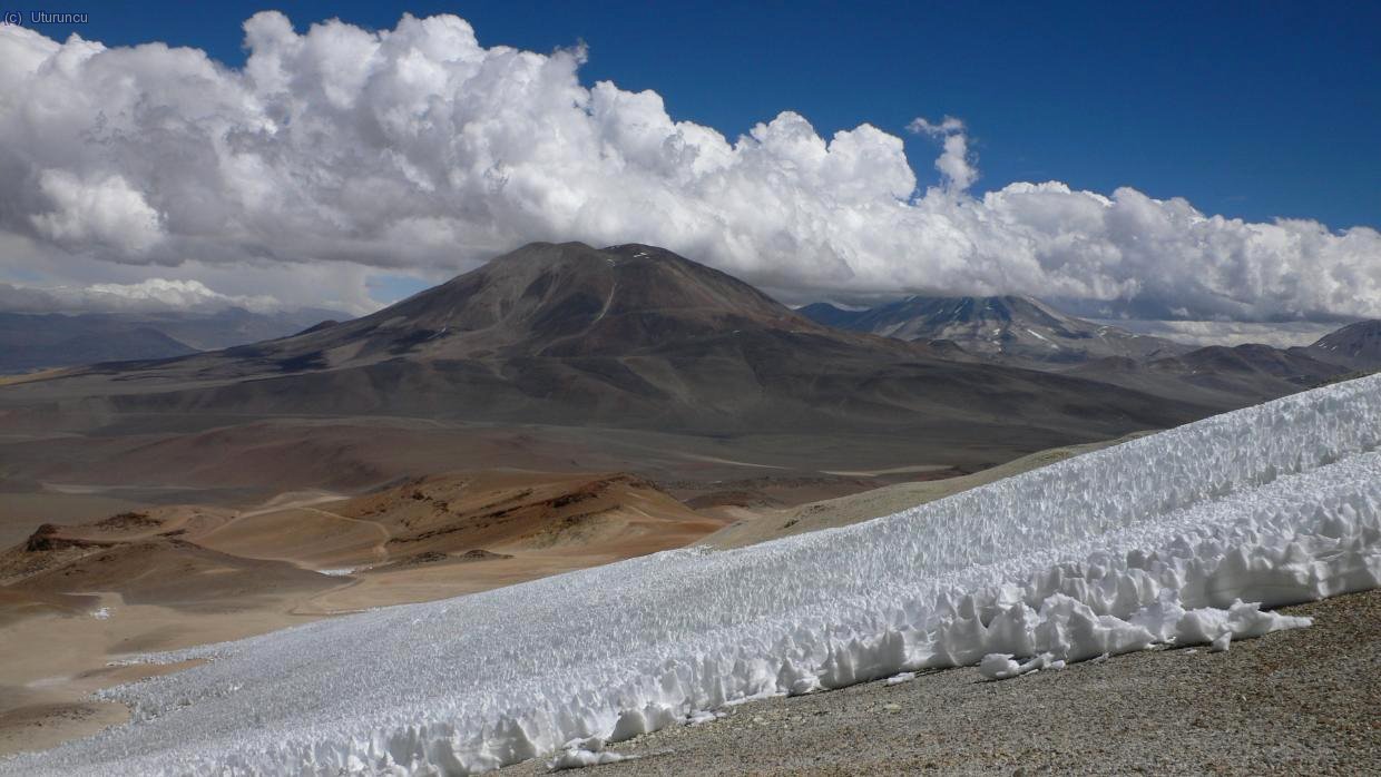 San Francisco desde un campo de penitentes en la zona de Dos Conos