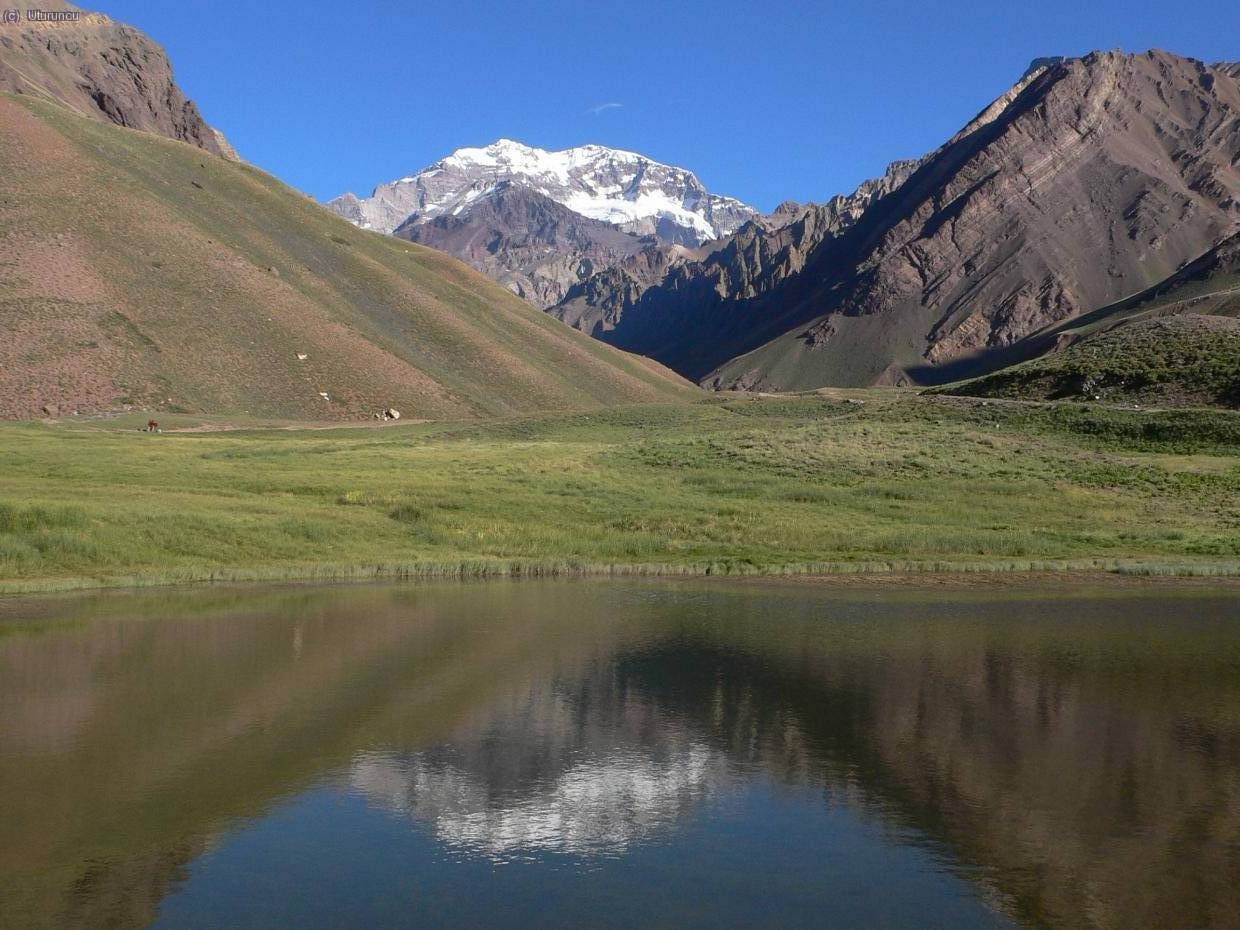 Aconcagua desde la Laguna Horcones