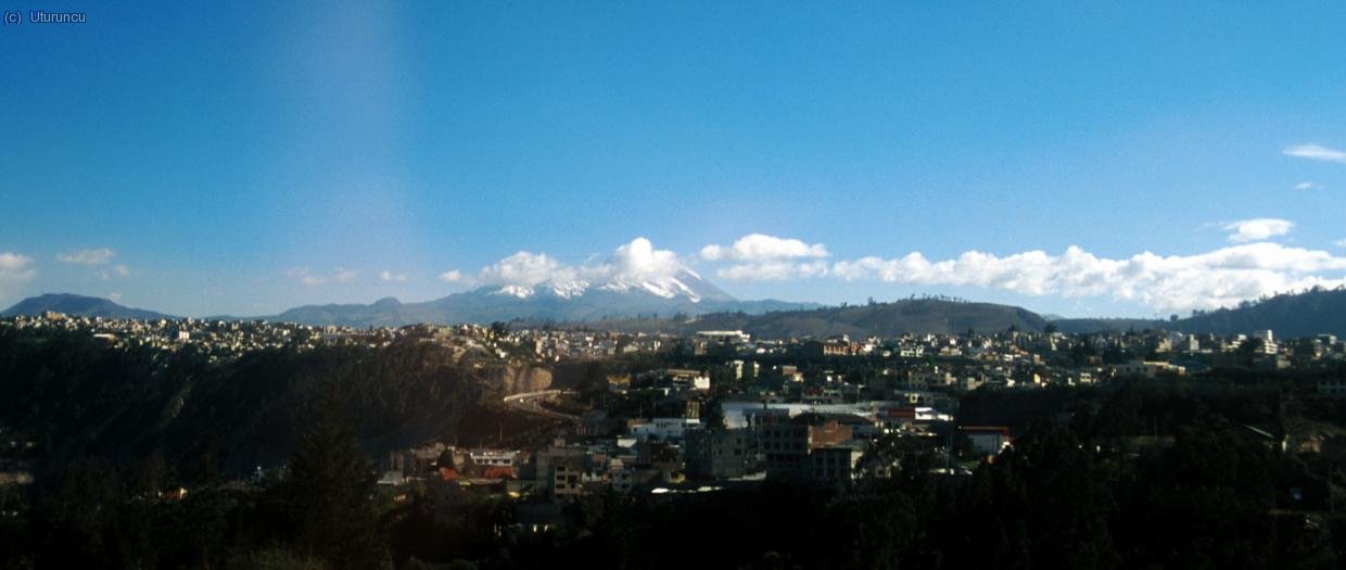 Chimborazo desde la ciudad de Ambato