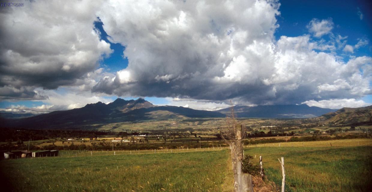 Rumi&ntilde;ahui y Cotopaxi desde el valle central