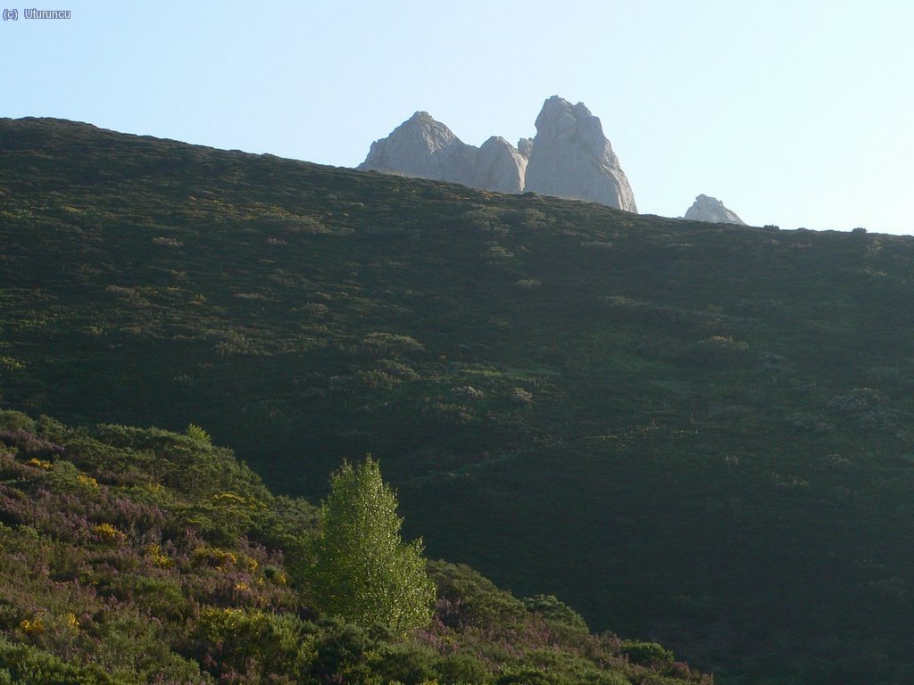 Pe&ntilde;as de Traspando desde el collado de la Farrapona (&oacute; Balbar&aacute;n)