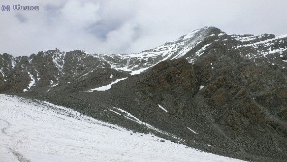 Stok Kangri y vista de su ruta normal completa