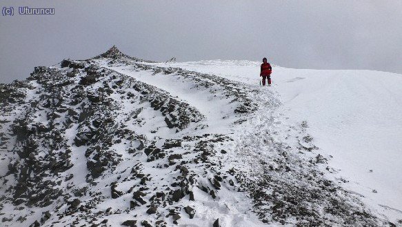 Cumbre del Stok Kangri (6150m), Fern va de bajada