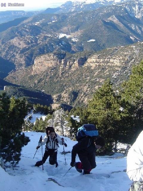 Superades les Llosanques la pujada continua sent  molt dreta (Jordi Cazaña)