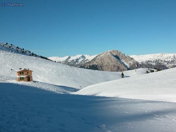 Deixem enrera el refugi i els rasos. Al fons el Pedra, pelat, i més enrera el Cadi i serres adjacents (Crsitina Segura)