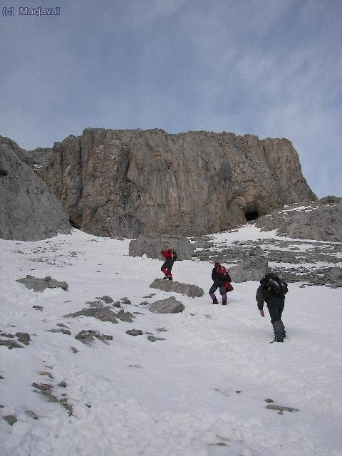 Iniciando el corredor;cota 1800