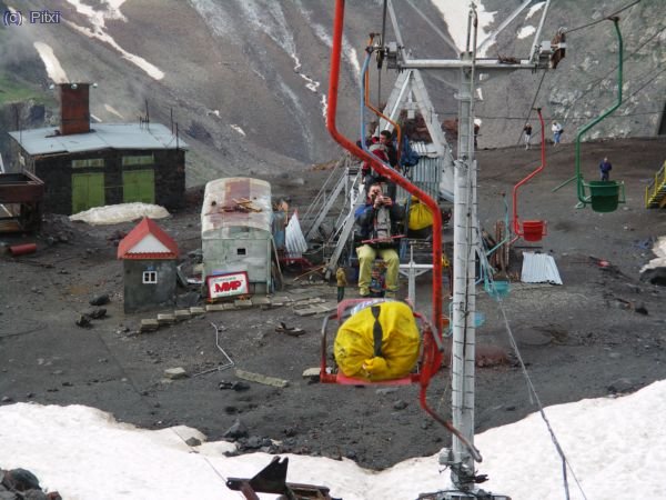 Telesilla, antes de llegar a los refugios.