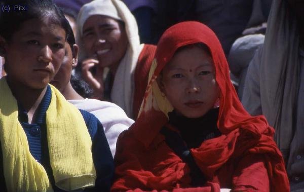 Nativas en la celebraci&oacute;n del d&iacute;a de la independencia de la India en Leh