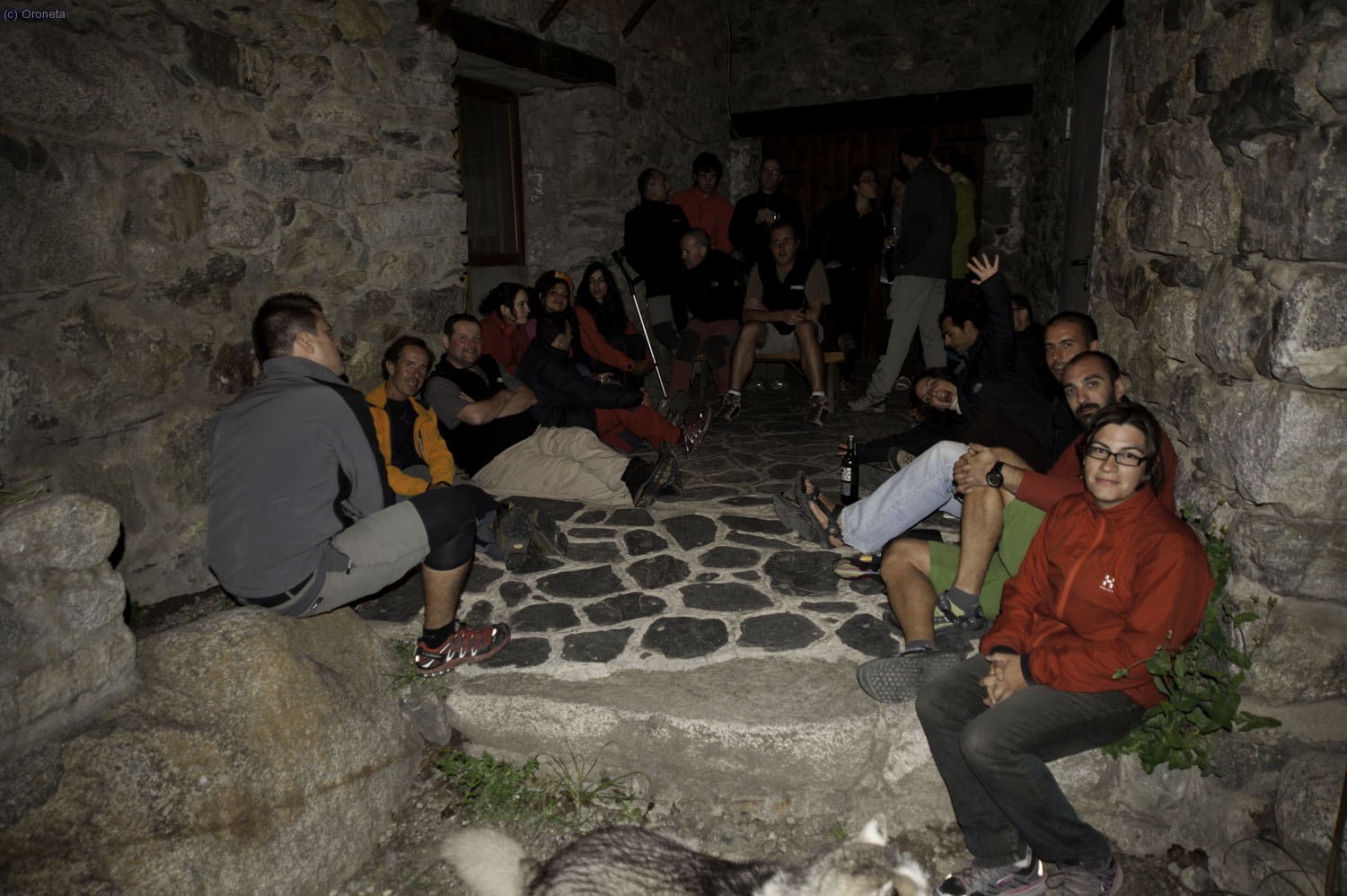 Xarrada i rises a la porta de l