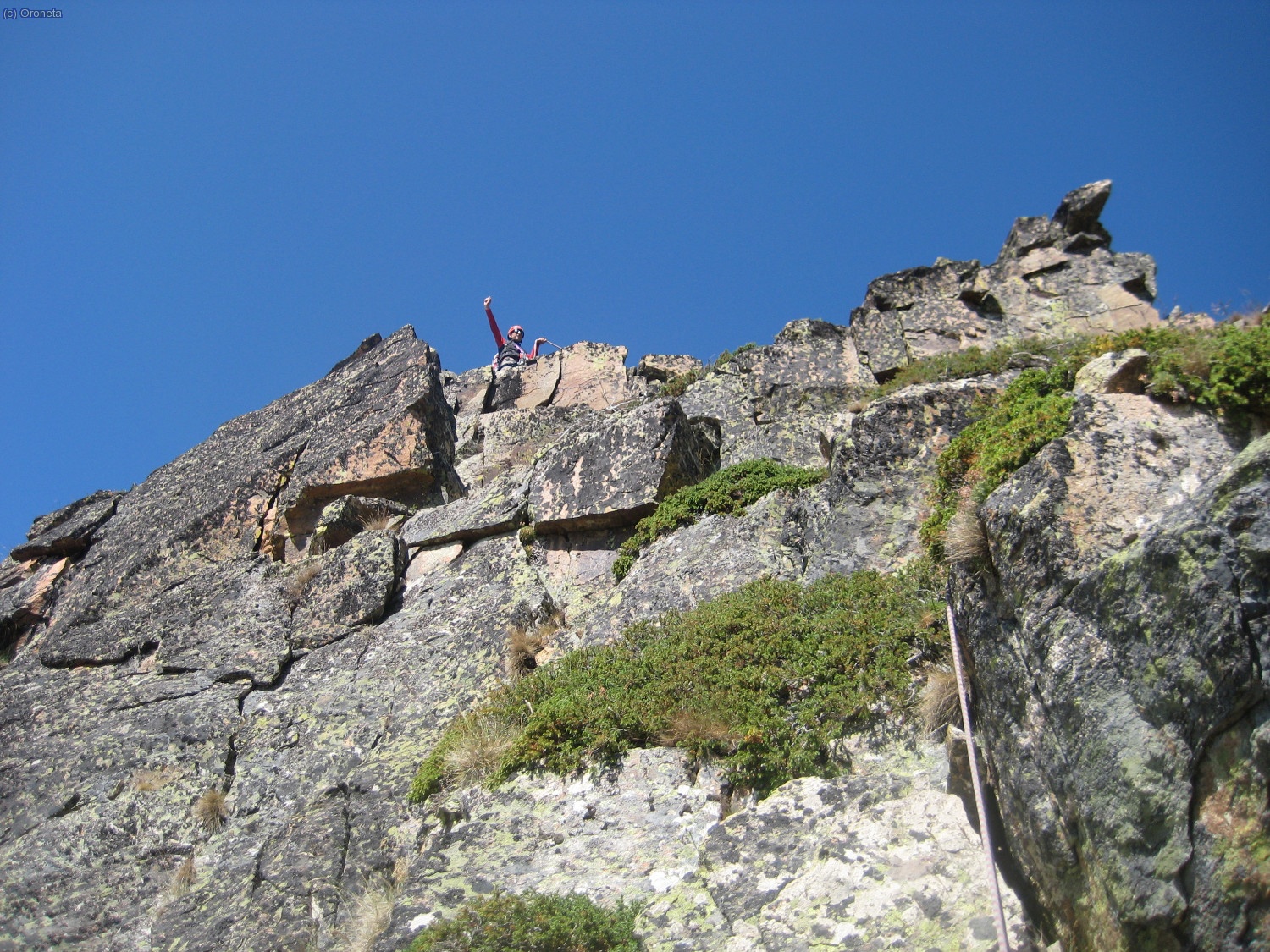 Jordi a la R3 (cim del Cilindre)