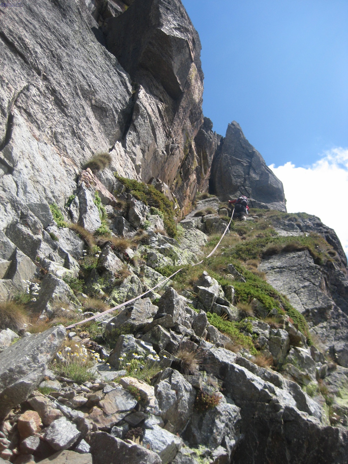 Feixa de roca i herba que porta a la ximeneia (IV) final.