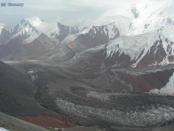 vista hacia el glaciar del kurumdy