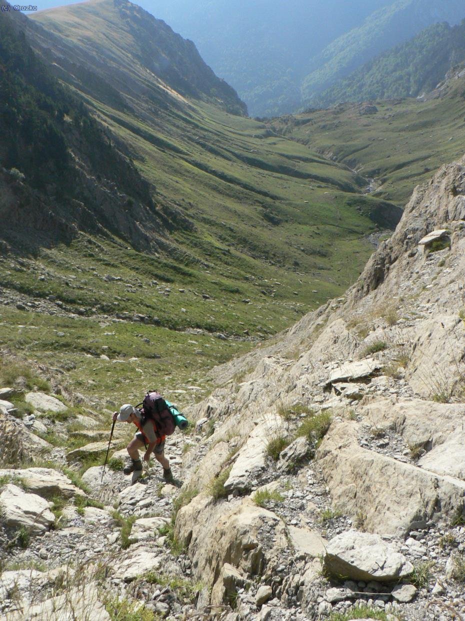 Subiendo al Collado de Estriviella.