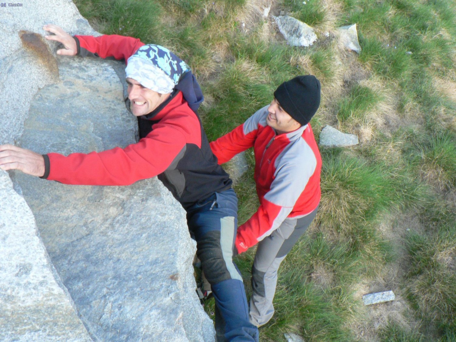 Un poco de bulder un el estany de Romedo Baix.