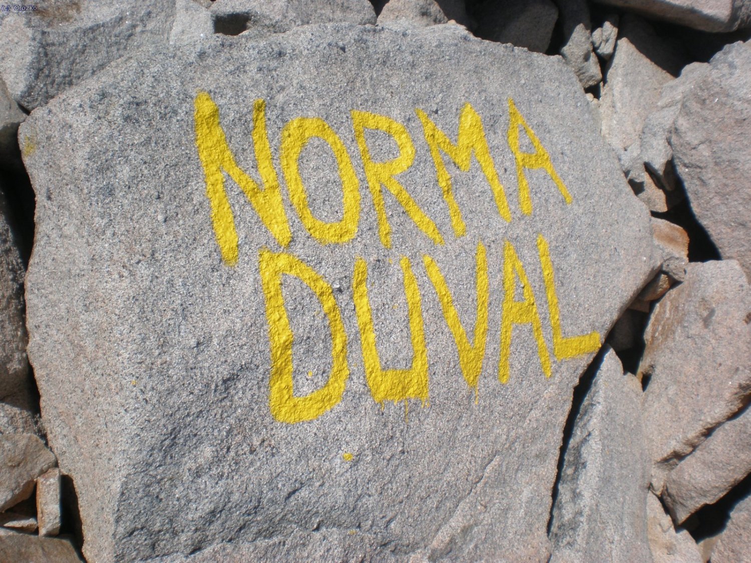 Curioso grafiti en la cima del Aneto