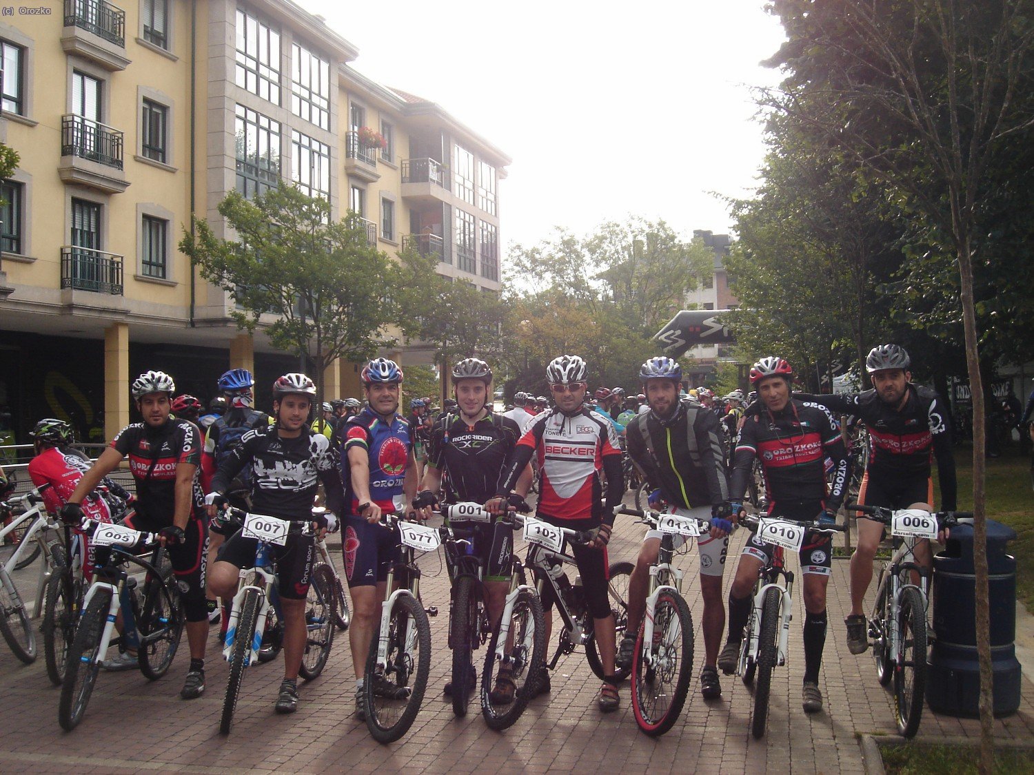 Grupo de Orozko antes de la salida.