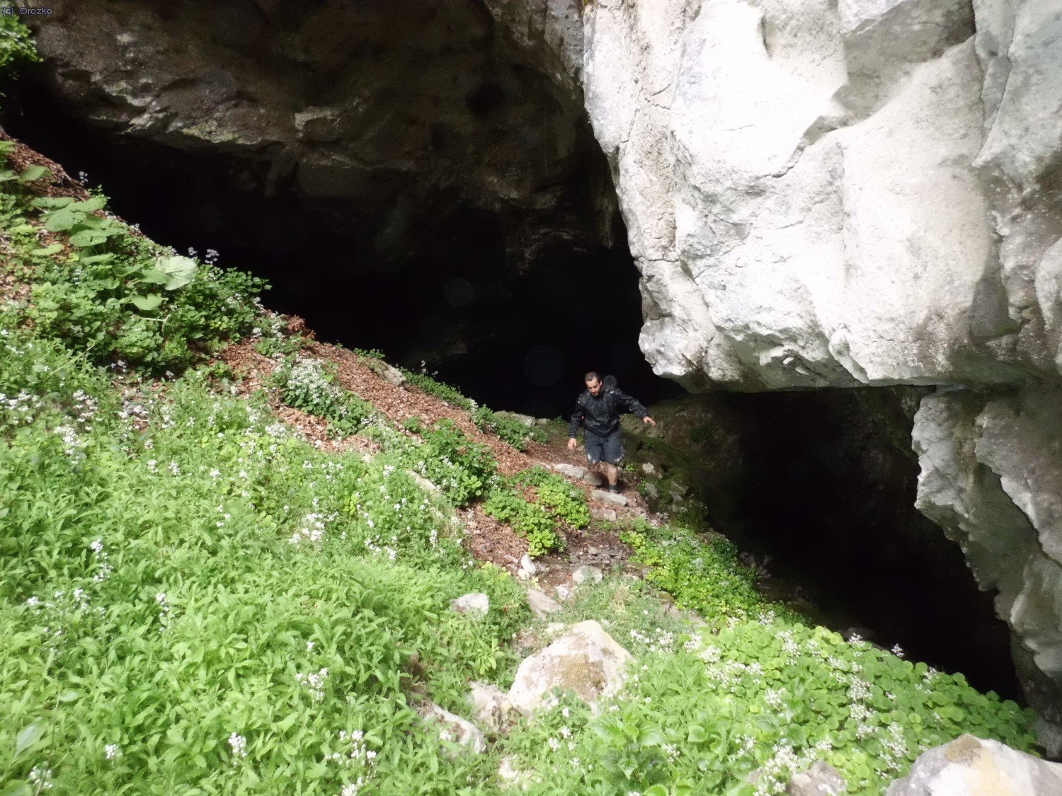 Salida de la cueva.