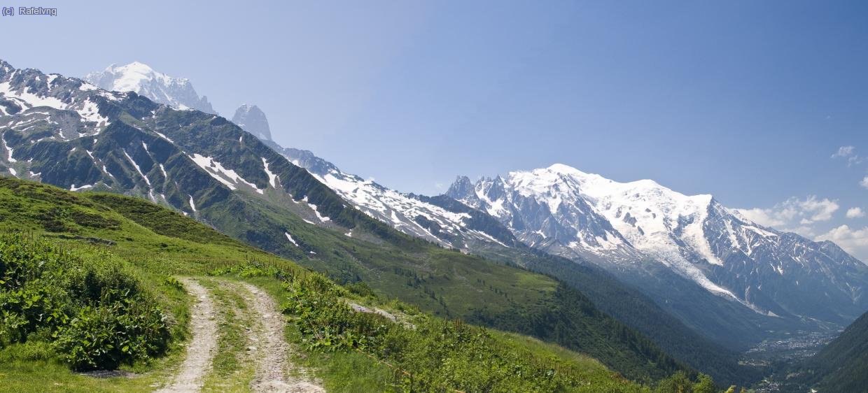 La Vall de Chamonix des dels Xalets de Charamillon