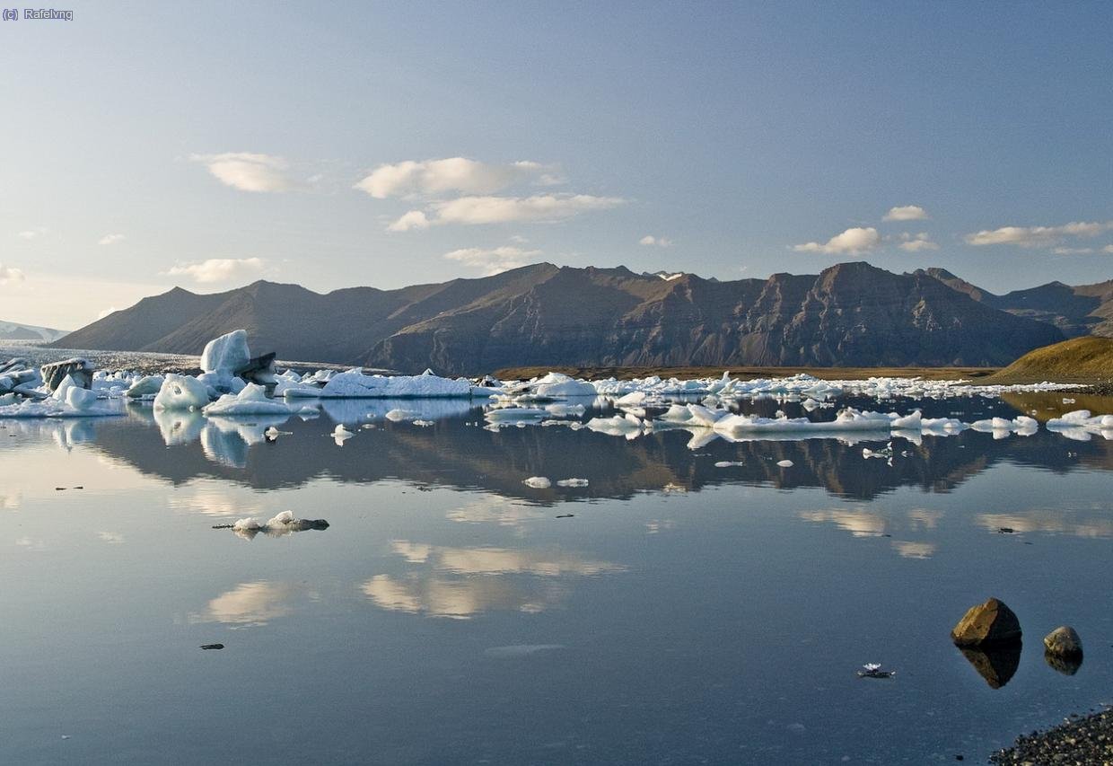 Jokulsarlon, llac format a la glacera Vatnaj&ouml;kull